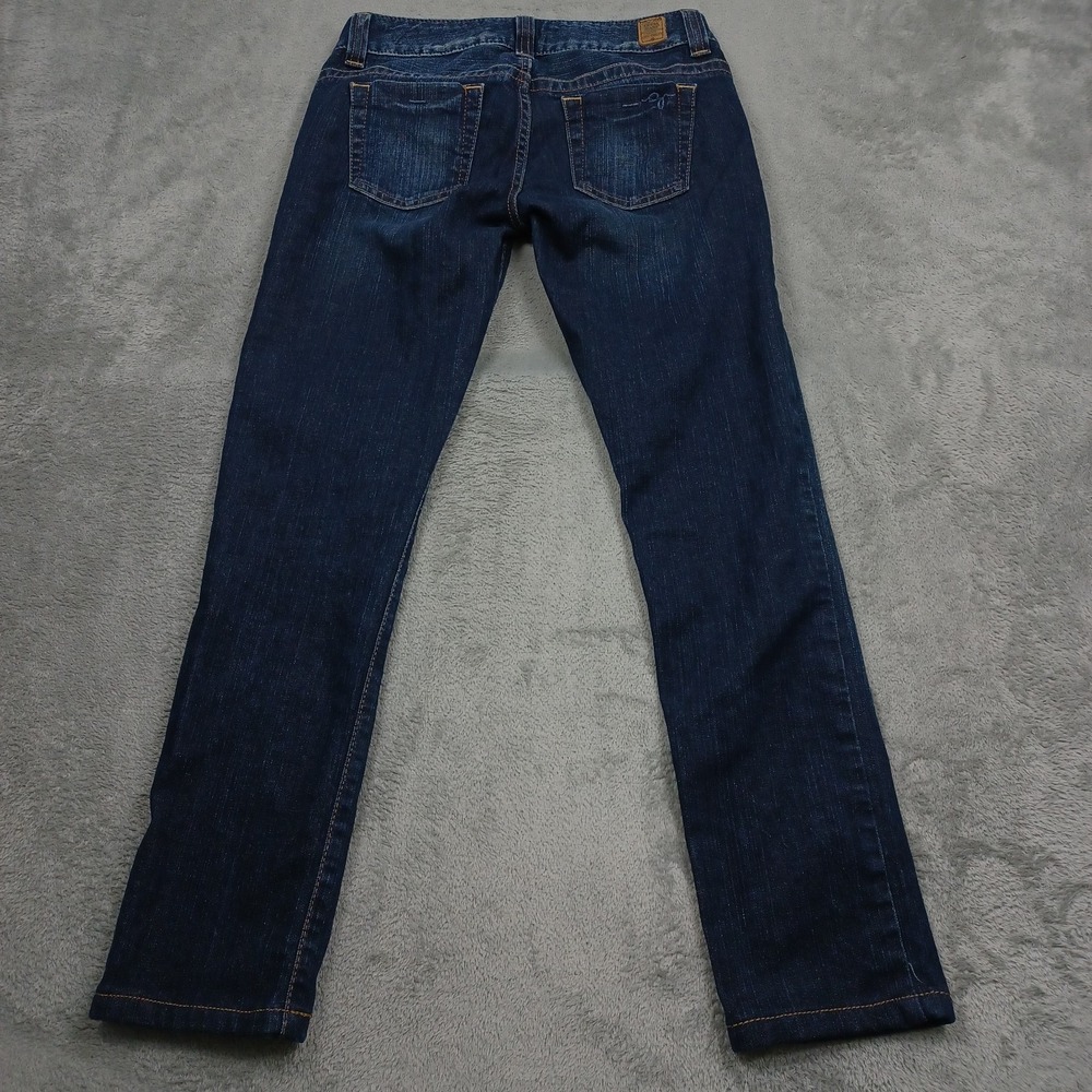Vintage Guess Jeans Womens 26 Blue Denim Low Rise Skinny Y2K Preppy - Picture 5 of 8